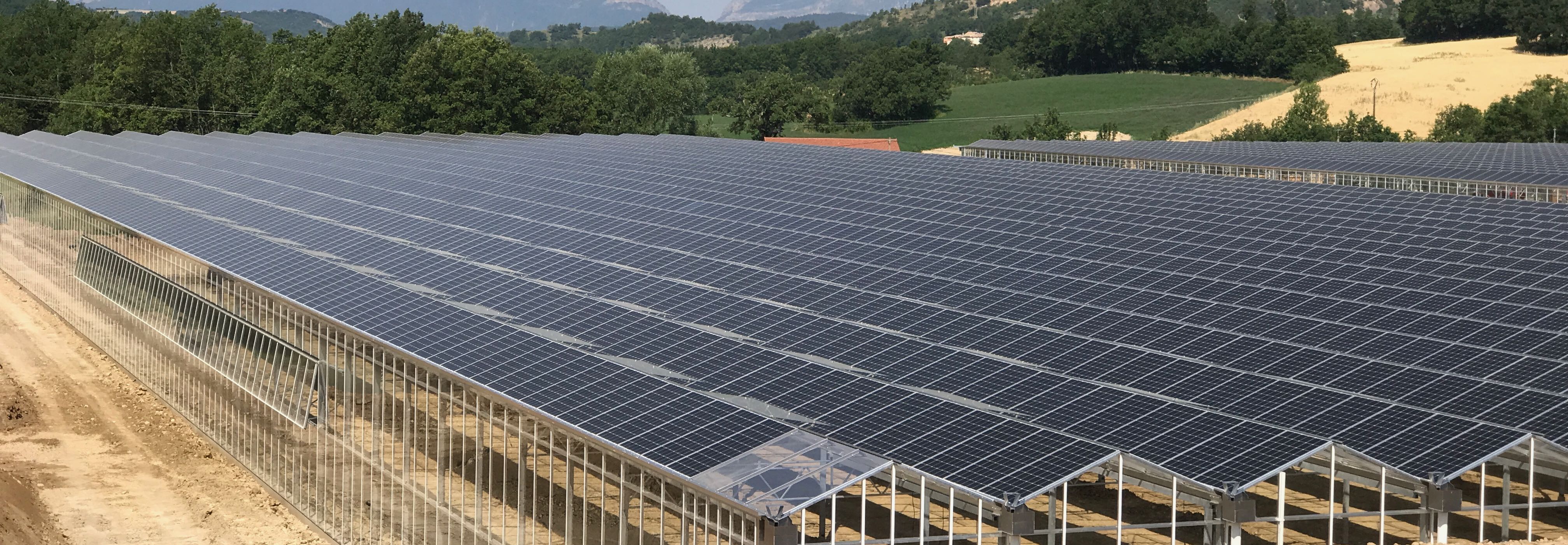 Invernaderos fotovoltaicos en Francia